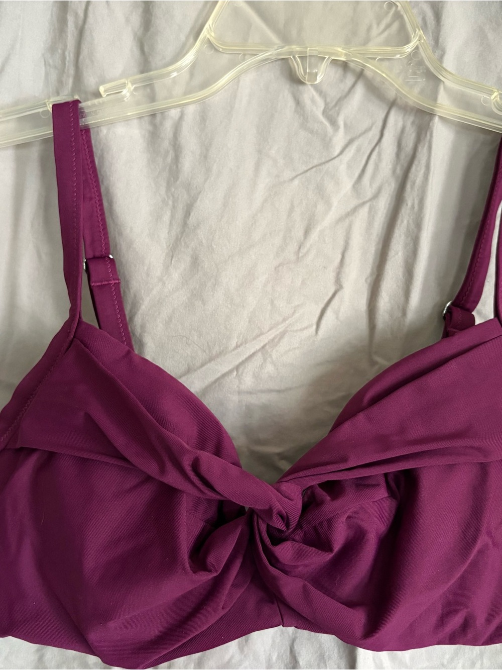 Athleta Twist-Front Bralette Bikini Top - Plum